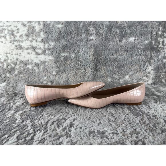 M Gemi Size 38EUR US7 Flats Slip On Pointed Toe Shoes Pink Casual Walking - Picture 6 of 8